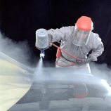 Spraying with 2-pack paint