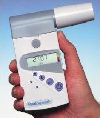 Picture of the Vitalograph PEF/FEV1 Electronic Diary peak flow meter