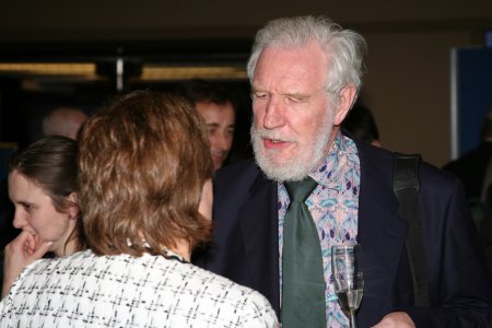 Prof Sherwood Burge talks to Sue Hill about Oasys during the BTS Silver Jubilee awards ceremony